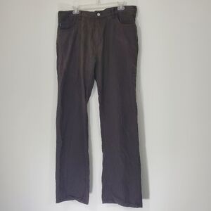 Stussy Brown Striped Cotton Jeans, Size 36